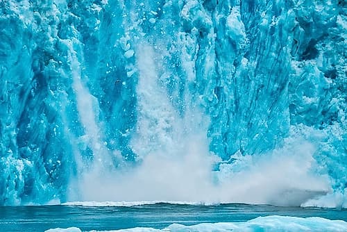Calving glacier-LeConte Bay-Alaska-USA Landscape Print